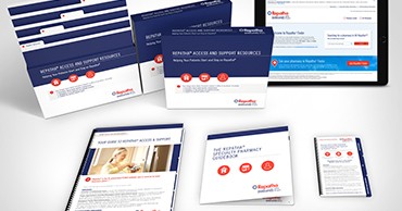 a printed campaign and responsive website